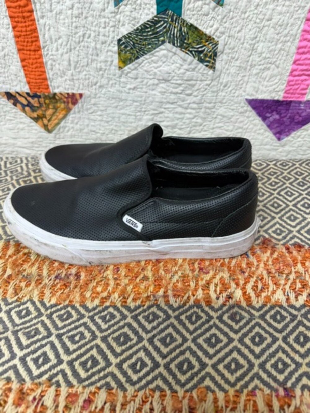 Vans Classic Slip On Board Shoes Men's 8.5 Woman's 10